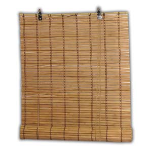 Bamboo Blind, Brown III, 72 x 72 inches