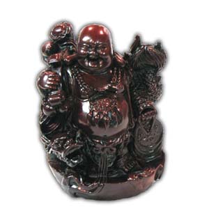 Happy Buddha with Dragon and Chinese Old Coins Money #M01