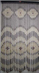 Wooden Beaded Curtain - Brown