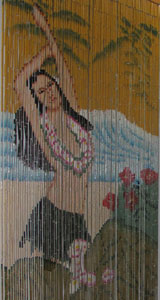 Bamboo Beaded Curtain - Hawaiian Girl