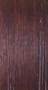 Bamboo Beaded Door Curtain - Plain Brown Color