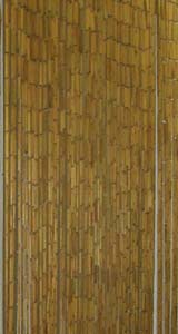 Bamboo Beaded Door Curtain - Plain Natural