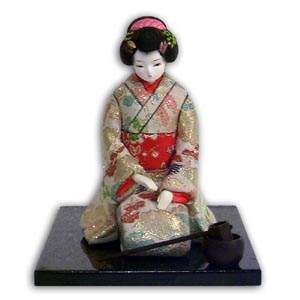 Oriental Japanese Geisha - Tea (Beige)