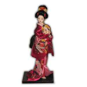 Oriental Japanese Geisha, with Fan