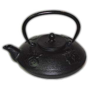 Iron Oriental Teapot with Filter - Happiness (Black)