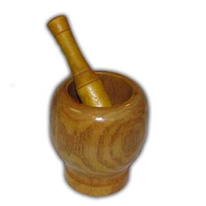 Bol Mortier et Pilon en Bois