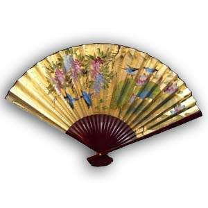 30-in Hanging Fan - Four Birds, Gold