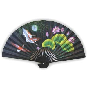 35-in Hanging Fan - Ducks, Black