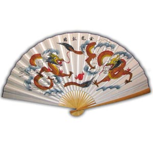 35-in Hanging Fan - Two Dragons