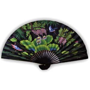 35-in Hanging Fan - Grapes, Black