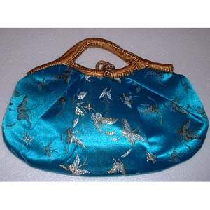 Oriental Chinese Hand Bag - Blue
