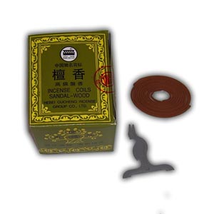 Spiral Incense Coils, Sandal Wood (48 pieces)