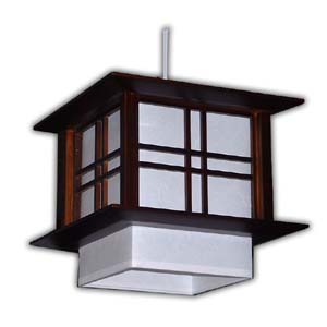 Japanese Hanging Lamp - Akida (Brown)