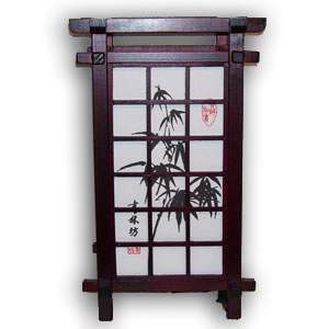 Japanese Lamp - Ido, Large, Bamboo (Brown)