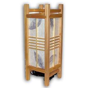 Japanese Lamp - Akida, Leaves (Large, Natural)