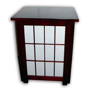 Lampe Japonaise sur Pied - Andon, Petit (Brun)
