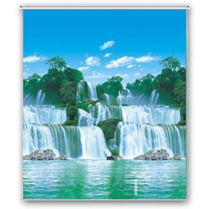 60 x 78 inches Roller Blind - Waterfall