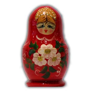 Russian Matreshka Nesting Doll, Set of 5