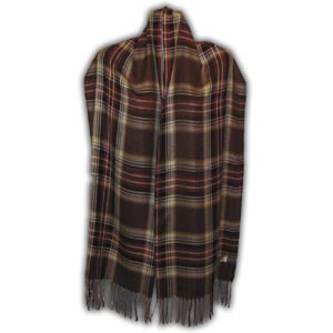 Pashmina Woman Scarf - Lines Design (Brown)