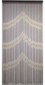 Wooden Beaded Curtain - Brown