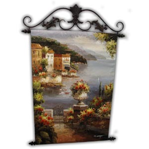 Landscape Oil Painting Picture with Metal Frame, 24in x 36in