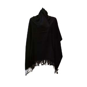 Pashmina Woman Scarf - Plain (Black)
